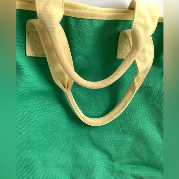 GAP EUC Vintage Green & Yellow summer beach bag - Picture 7 of 16